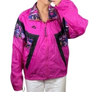 Nike Pink and Black Windbreaker Jacket